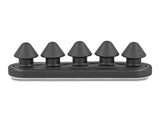 Delock Kabelhalter mit 5 Durchführungen selbstklebend schwarz Set 2 Stück