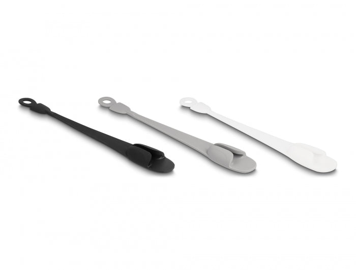 Delock Kabelhalter mit Schlaufe selbstklebend Set 3 Stück