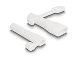Delock Staubschutz für USB Typ-A Stecker und Apple Lightning™ Stecker Set 2 Stück weiß