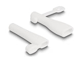 Delock Staubschutz für USB Typ-A Stecker und USB Type-C™ Stecker Set 2 Stück weiß
