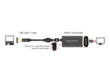 Delock Adapter USB Type-C™ Stecker > HDMI Buchse (DP Alt Mode) 4K 60 Hz mit PD Funktion
