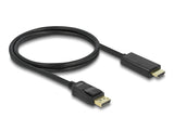 Delock Kabel DisplayPort 1.1 Stecker > High Speed HDMI-A Stecker Passiv 1 m schwarz