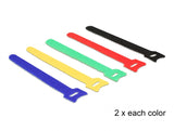 Delock Klett-Kabelbinder farbig L 150 x B 12 mm 10 Stück