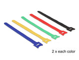 Delock Klett-Kabelbinder farbig L 200 x B 12 mm 10 Stück