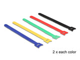 Delock Klett-Kabelbinder farbig L 240 x B 12 mm 10 Stück