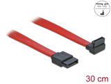 Delock SATA 3 Gb/s Kabel gerade auf oben gewinkelt 30 cm rot