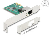 Delock PCI Express x1 Netzwerkkarte 2,5 Gigabit LAN 1 x RJ45 RTL8125