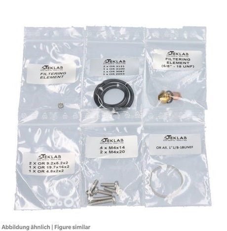 Ersatz-Kit, komplett mit Siebfilter (5xO-Ring,4xTeflon,1xAlu+6 Schrauben)