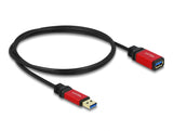 Delock USB 5 Gbps Verlängerungskabel Typ-A Stecker zu USB 5 Gbps Typ-A Buchse 1 m Premium