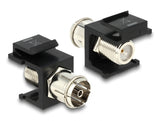 Delock Keystone Modul IEC Buchse > F Buchse schwarz