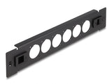 Delock 10″ D-Typ Patchpanel 6 Port werkzeugfrei schwarz