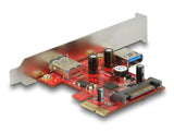 Delock PCI Express x1 Karte zu 1 x extern + 1 x intern USB 5 Gbps