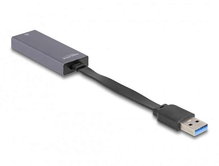 Delock USB Typ-A Netzwerk Adapter 2,5 Gigabit LAN 1 x RJ45 slim
