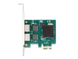 Delock PCI Express x1 Netzwerkkarte Gigabit LAN 2 x RJ45 BCM