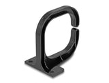 Delock Kabelbügel 83 x 60 mm mit Montageplatte schwarz