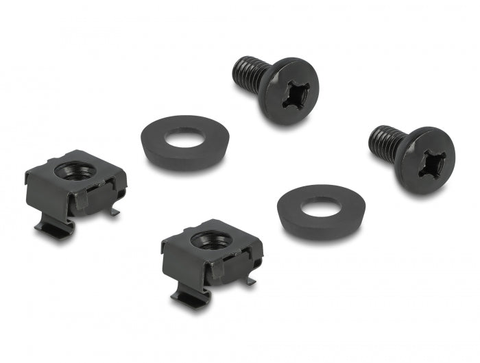 Delock Kabelbügel 83 x 60 mm mit Montageplatte schwarz