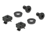 Delock Kabelbügel 83 x 60 mm mit Montageplatte schwarz