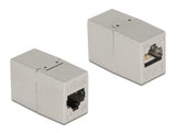 Delock Adapter RJ45 Buchse zu RJ45 Buchse Cat.6A Metall