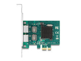 Delock PCI Express x1 Netzwerkkarte Gigabit LAN 2 x RJ45 BCM