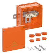 SPELSBERG Abzweigdose Klemme IP66 6qmm WKE 4 - Duo 5 x 6² 150x150x85mm quadrat