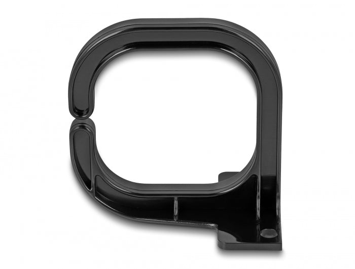 Delock Kabelbügel 83 x 60 mm mit Montageplatte schwarz