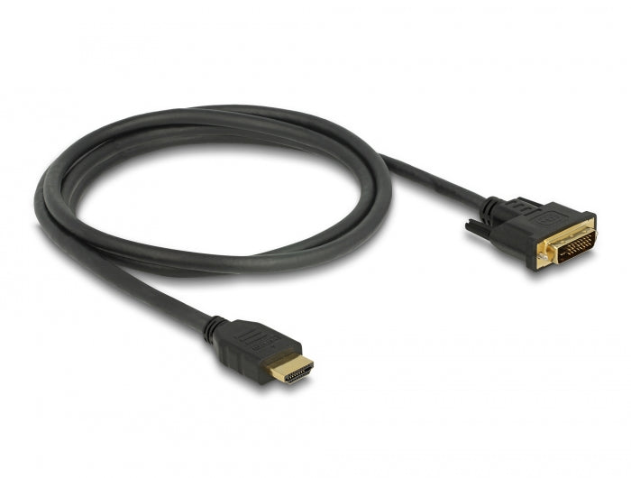 Delock HDMI zu DVI 24+1 Kabel bidirektional 1,5 m
