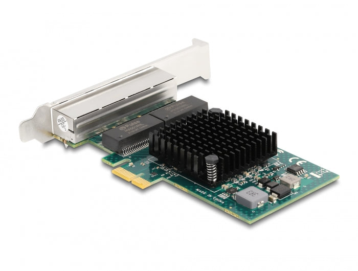 Delock PCI Express x1 Netzwerkkarte Gigabit LAN 4 x RJ45 BCM