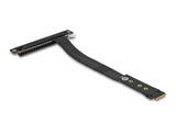 Delock M.2 Key M zu PCIe x16 NVMe Adapter gewinkelt mit 20 cm Kabel