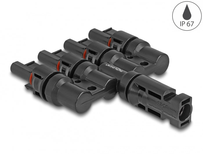 Delock DL4 Solar Konnektor 1 x Stecker zu 4 x Buchse