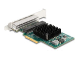 Delock PCI Express x4 Netzwerkkarte Gigabit LAN 4 x RJ45 BCM