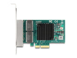 Delock PCI Express x4 Netzwerkkarte Gigabit LAN 4 x RJ45 BCM