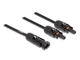 Delock DL4 Solar Splitter Kabel 1 x Stecker zu 2 x Buchse 30 cm schwarz
