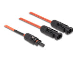 Delock DL4 Solar Splitter Kabel 1 x Buchse zu 2 x Stecker 30 cm rot