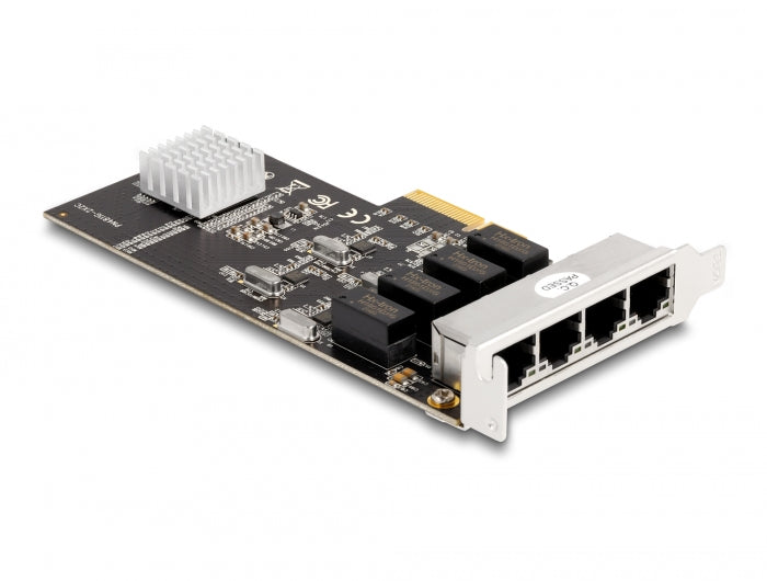 Delock PCI Express x4 Netzwerkkarte Gigabit LAN 4 x RJ45 RTL8111