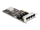 Delock PCI Express x4 Netzwerkkarte Gigabit LAN 4 x RJ45 RTL8111