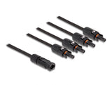 Delock DL4 Solar Splitter Kabel 1 x Stecker zu 4 x Buchse 50 cm schwarz