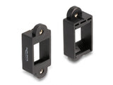 Delock Keystone Halterung für Einbau mit Schraubanschluss schwarz