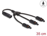 Delock DL4 Solar Splitter Kabel 1 x Stecker zu 3 x Buchse 35 cm schwarz