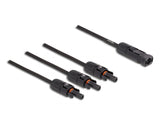Delock DL4 Solar Splitter Kabel 1 x Stecker zu 3 x Buchse 35 cm schwarz