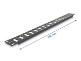 Delock 19″ Panel für Adapter mit Schraubanschluss 16 Port schwarz