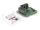 Delock Mini PCIe I/O PCIe half size 2 x SATA 6 Gb/s