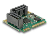 Delock Mini PCIe I/O PCIe half size 2 x SATA 6 Gb/s