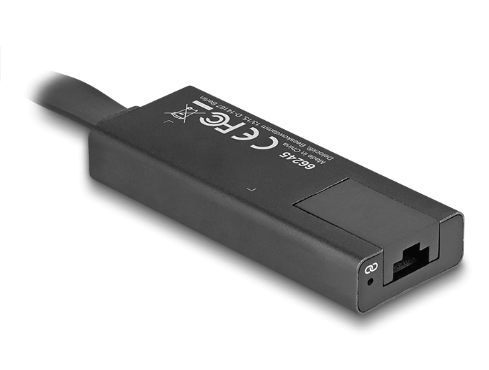 Delock USB Typ-A Netzwerk Adapter Gigabit LAN 1 x RJ45 slim ASIX