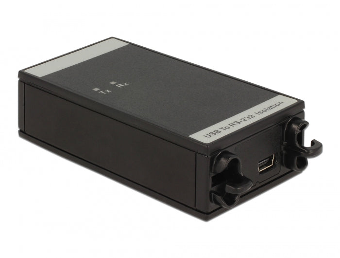 Delock Isolator USB 2.0 Typ-A zu RS-232 D-Sub 9 Stecker galvanische Trennung 5 kV