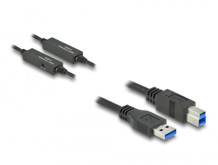 Delock USB 5 Gbps Aktives Kabel USB Typ-A zu USB Typ-B 10 m