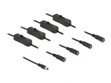 Delock Kabel DC 5,5 x 2,1 mm Stecker zu 4 x DC Buchse mit Schalter 1 m