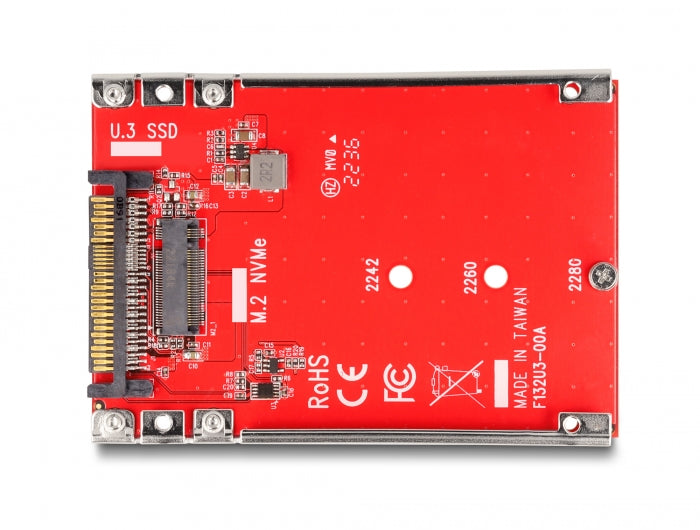 Delock 2.5″ Konverter U.3 SFF-8639 zu M.2 NVMe Key M - 7 mm