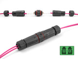 Delock LWL Kabelverbinder LC Duplex Buchse zu LC Duplex Buchse APC wasserfest