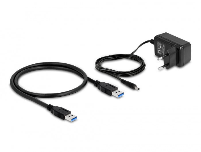 Delock USB 10 Gbps Hub mit 4 USB Typ-A Ports + 1 Schnellladeport inkl. Netzteil