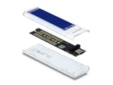 Delock Externes Gehäuse für M.2 NVMe PCIe SSD mit USB Type-C™ Buchse transparent